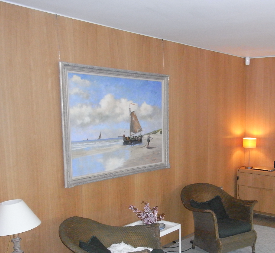 Boat sculptures installation in corporate space